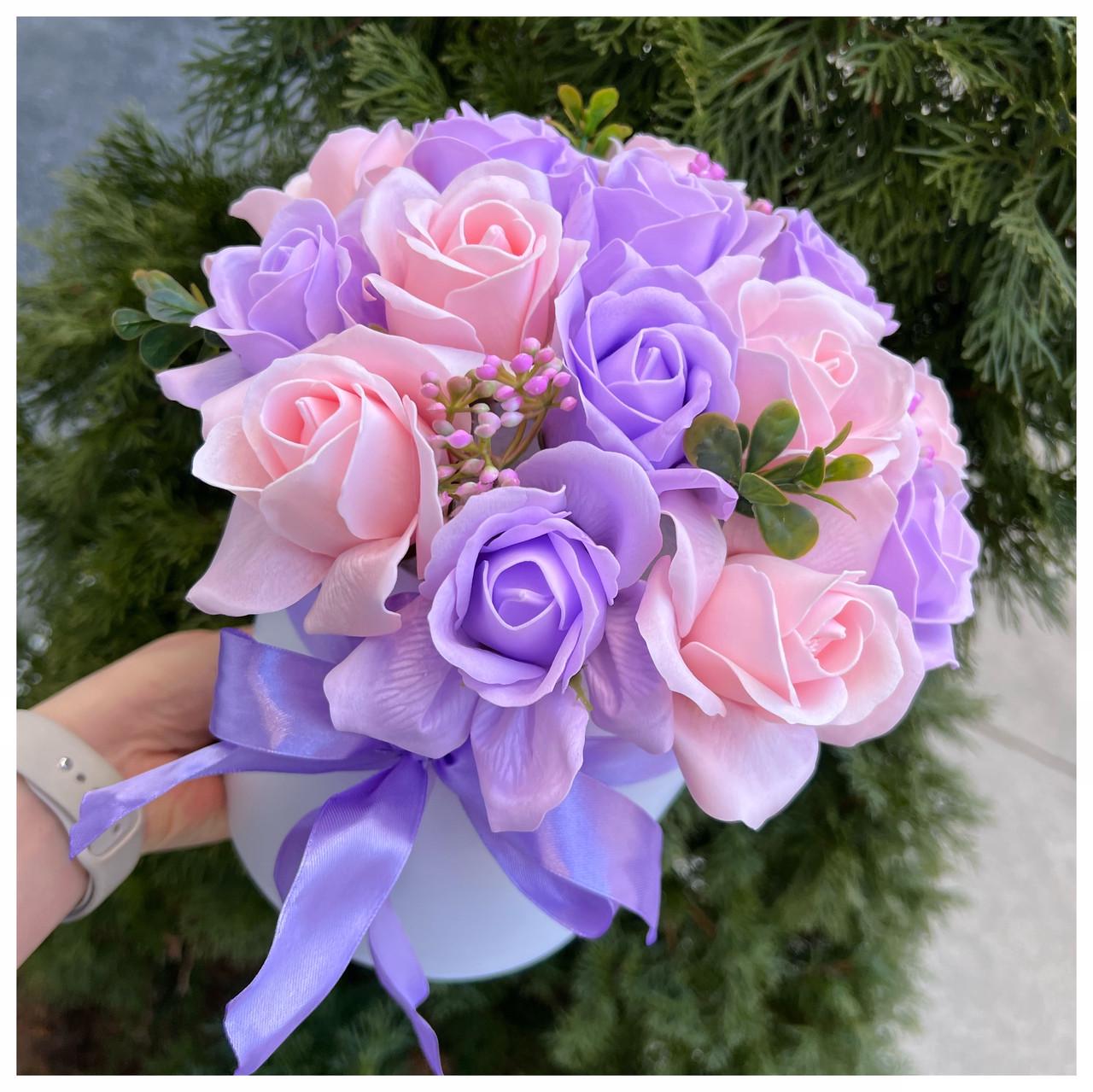 Подарунковий бокс Букет квітів з мила для мами на 8 березня (1561486978) - фото 3