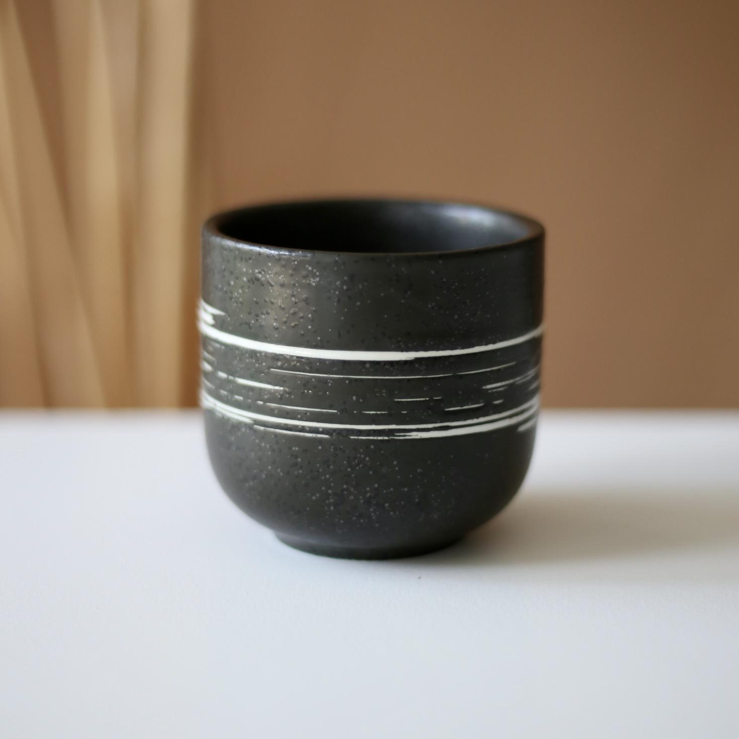 Чашка японская чайная из керамики 200 мл Серо-белый (00000010156) - фото 2 Чашка японская чайная из керамики 200 мл Серо-белый (00000010156) - фото 2