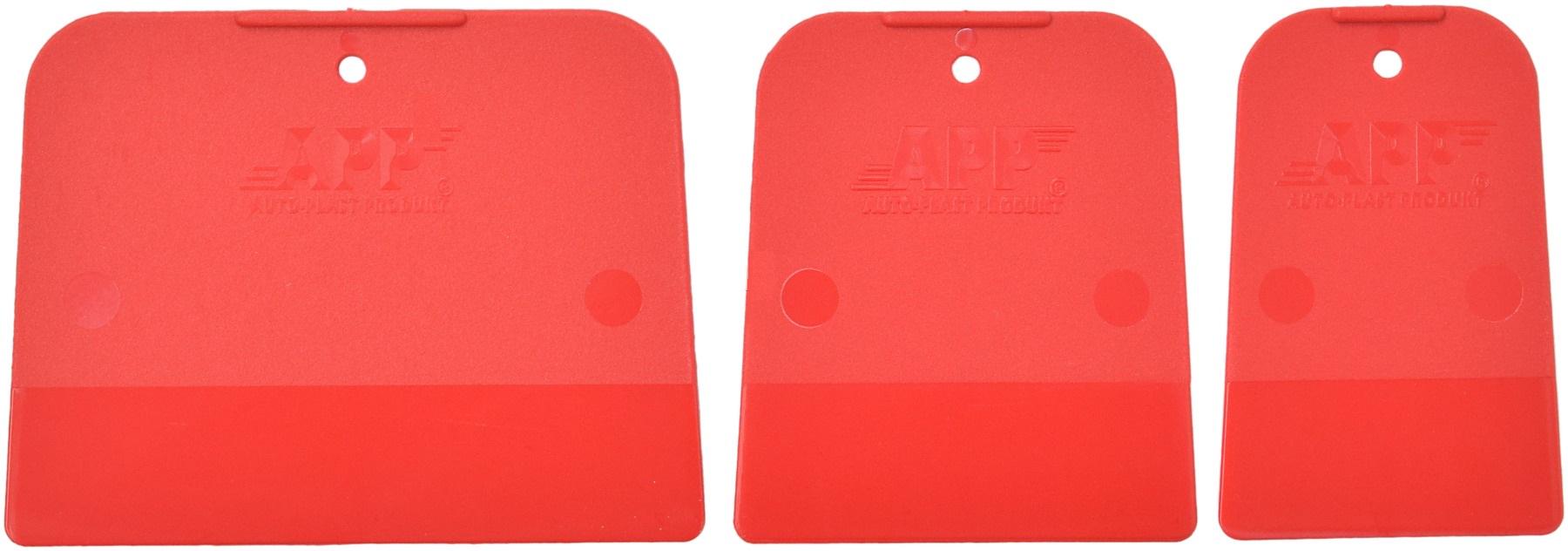 Шпателя з полімера APР 3 шт. Червоний