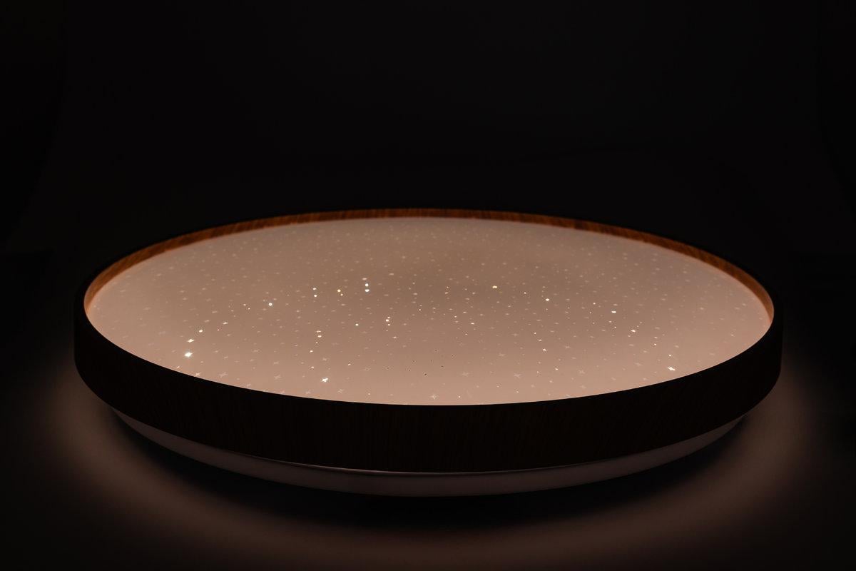 Потолочный светильник Vestum FOREST звездное небо 80W 3000К-6500К с ДК 480х65 мм Тик - фото 6