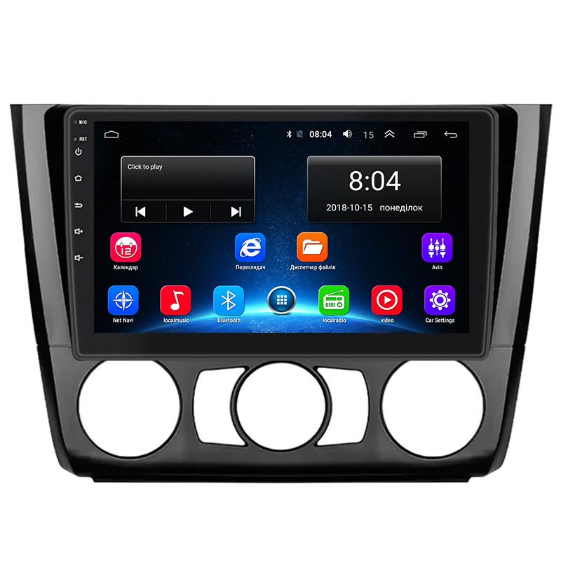 Магнитола Lesko 9" BMW 1 серии I E81/E82/E87/E88 Restyiling Manual AC 2007-2011 2/32Gb Wi-Fi GPS Base