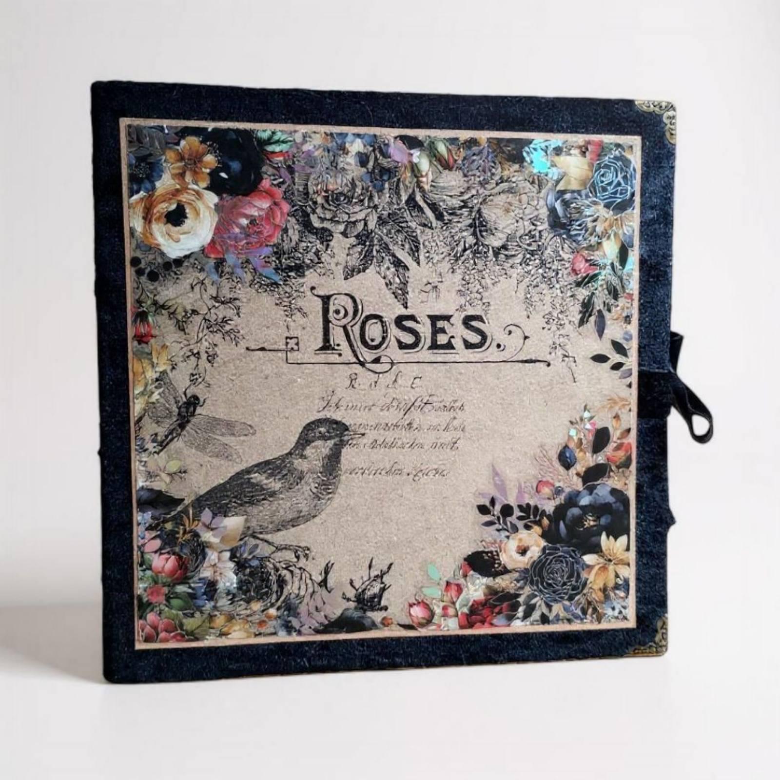Фотоальбом ручной работы в стиле скрапбукинг Roses (02-008)