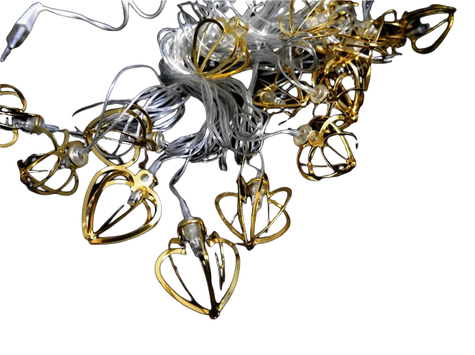 Гирлянда 10 Led сердечка на батарейках 2 м Теплый свет (330242-Нов) - фото 4 Гирлянда 10 Led сердечка на батарейках 2 м Теплый свет (330242-Нов) - фото 4