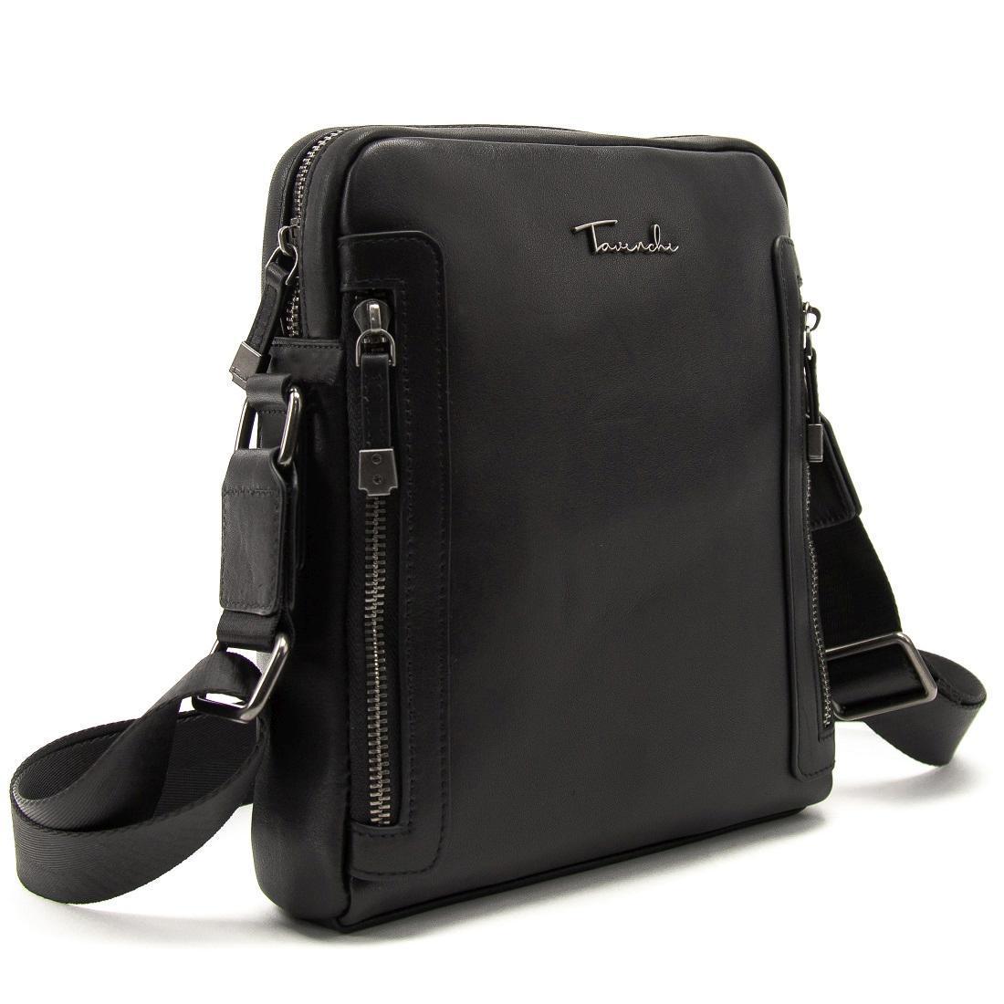 Чоловіча сумка шкіряна Tiding Bag SM8-1007A Чорний (2656559607)