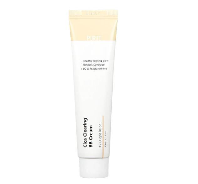 BB-крем с центеллой Purito Cica Clearing BB Cream #21 Light Beige 30 мл (P01782)