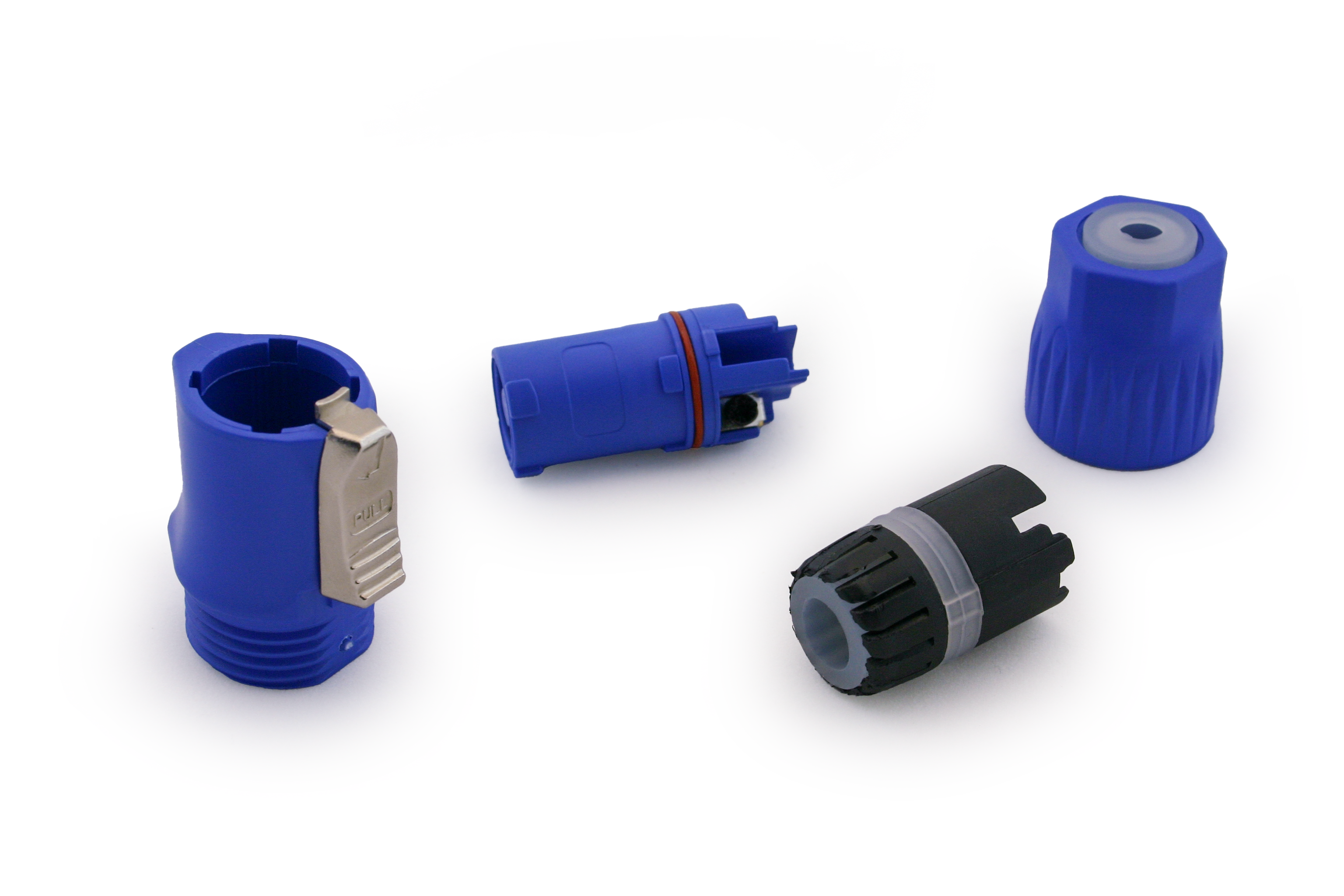 Разъем PowerCON на кабель XLR AC250В/DC250V 20A IP65 3pin Синий (11324271) - фото 2