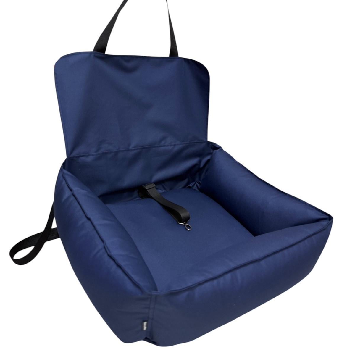 Кресло автомобильное для собак Huge and Tiny со сменным чехлом Waterproof Oxford 52x55 см Синий
