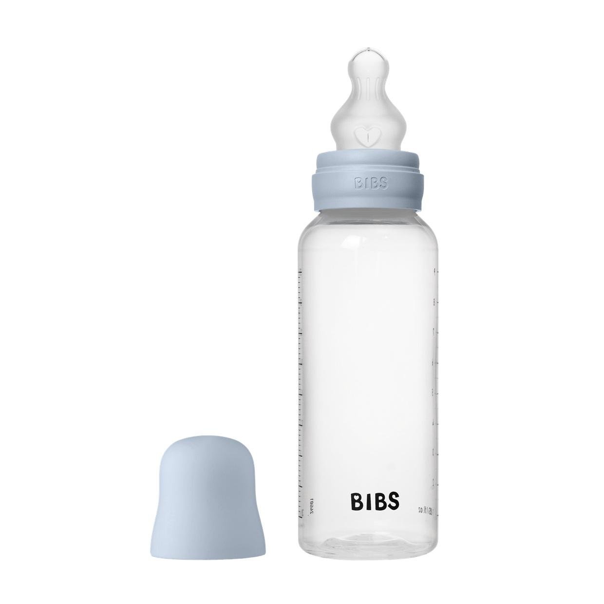 Бутылочка детская BIBS Round Silicone Baby 270 мл Blue