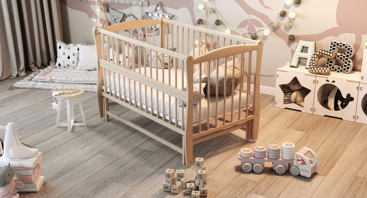 Детская кроватка Дубик-М Элит Натуральный - фото 1