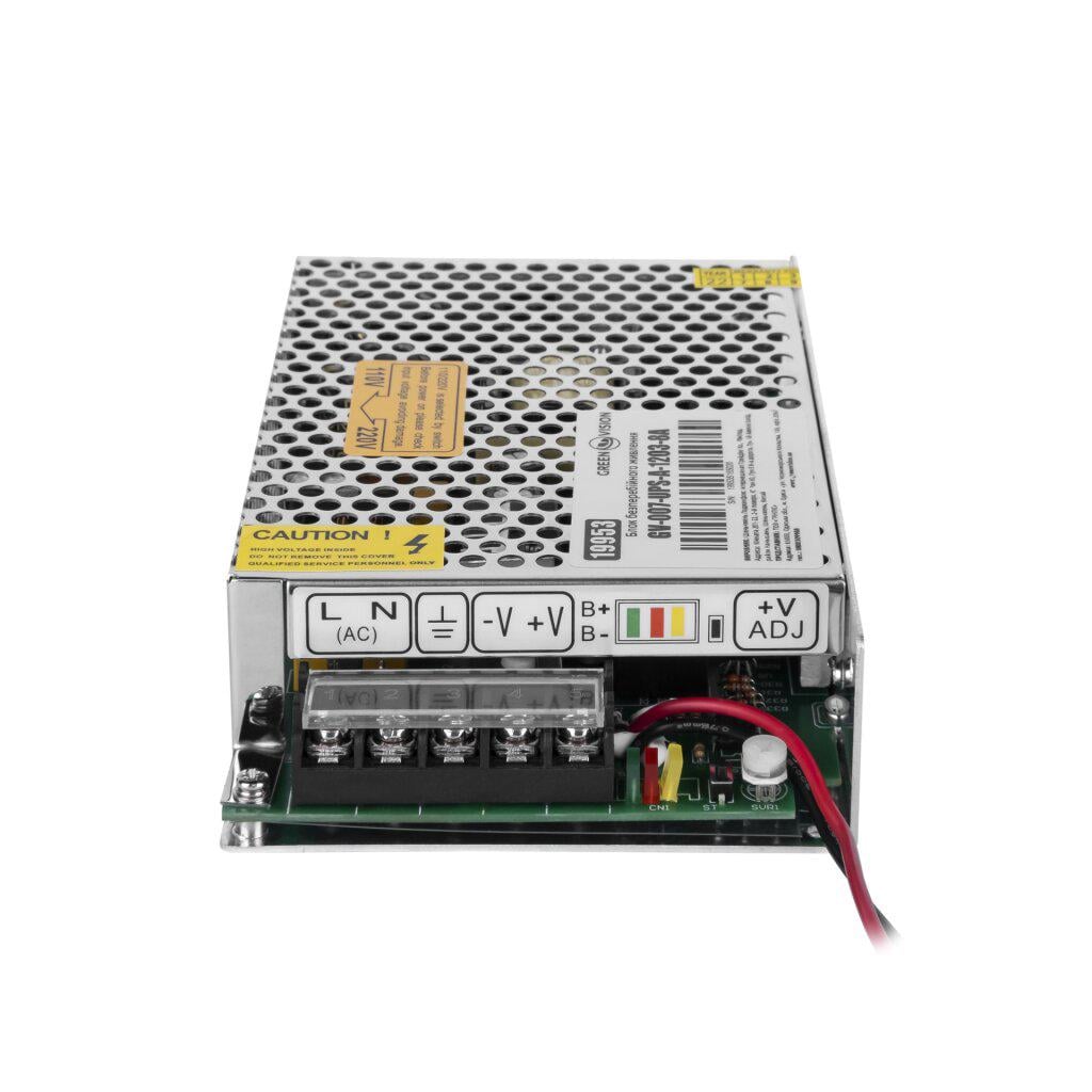Источник бесперебойного питания в боксе GreenVision GV-007-UPS-A-1203-8A 7 Ah 100 Вт 190-265V 12-14V (24998329) Источник бесперебойного питания в боксе GreenVision GV-007-UPS-A-1203-8A 7 Ah 100 Вт 190-265V 12-14V (24998329)