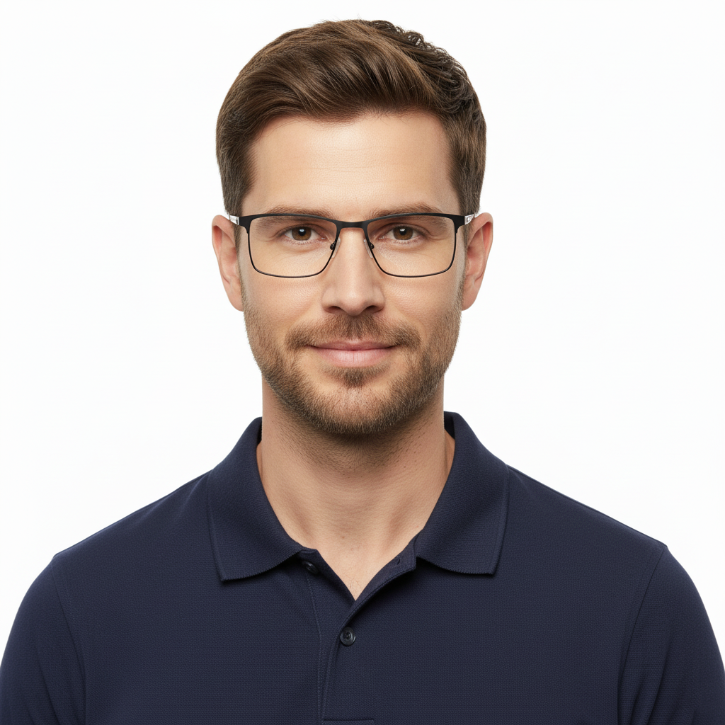 Очки мужские для зрения в металлической оправе на флексе М2 -2.75 (515)