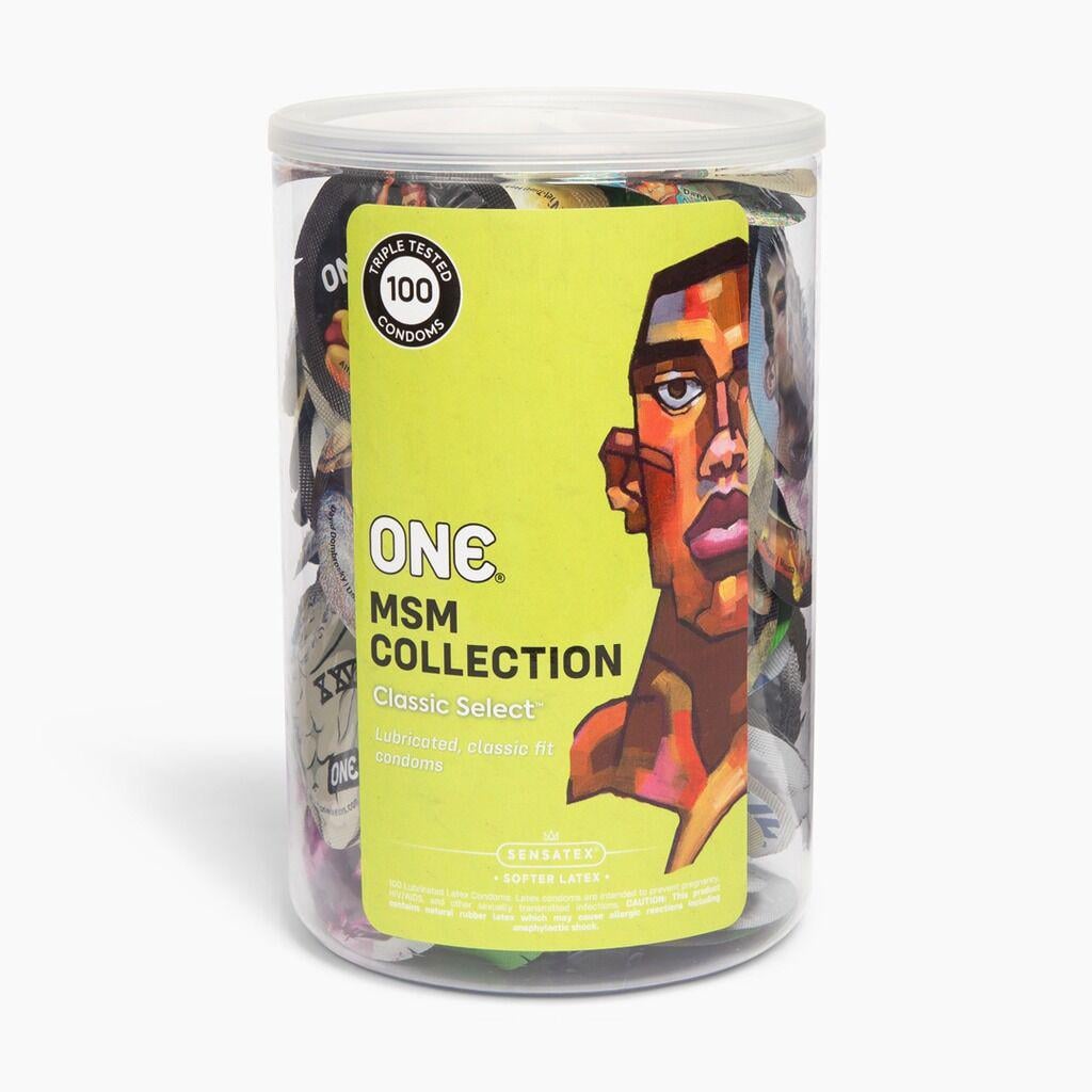 Презервативы ONE Classic Select MSM Collection в банке 100 шт. (11000BY) Презервативы ONE Classic Select MSM Collection в банке 100 шт. (11000BY)