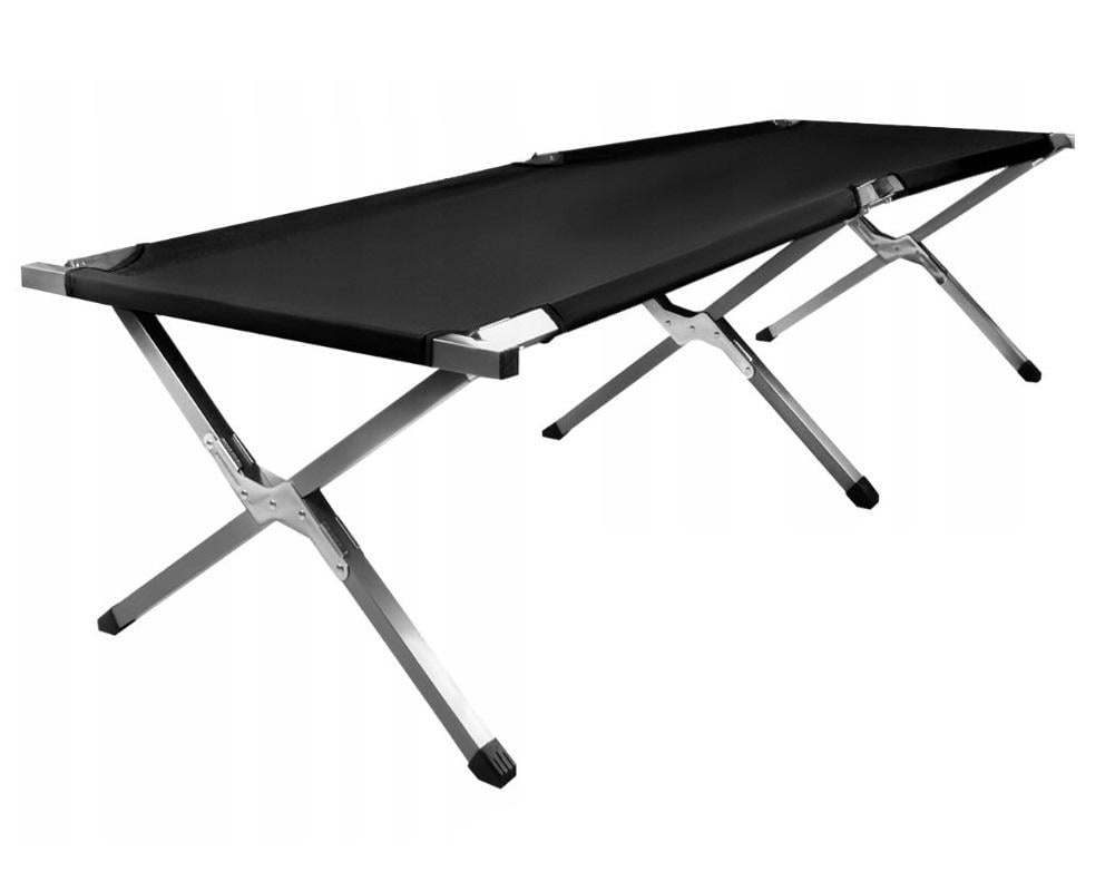 Раскладушка туристическая Trizand 23190 c чехлом до 110 кг 189х70 см Черный