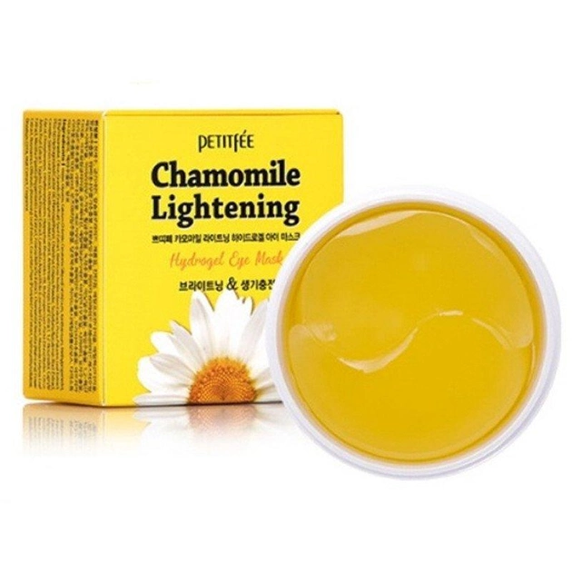 Патчі гідрогелеві освітлювальні PETITFEE Chamomile Lightening Hydrogel Eye Mask з екстрактом ромашки 60 шт. - фото 2