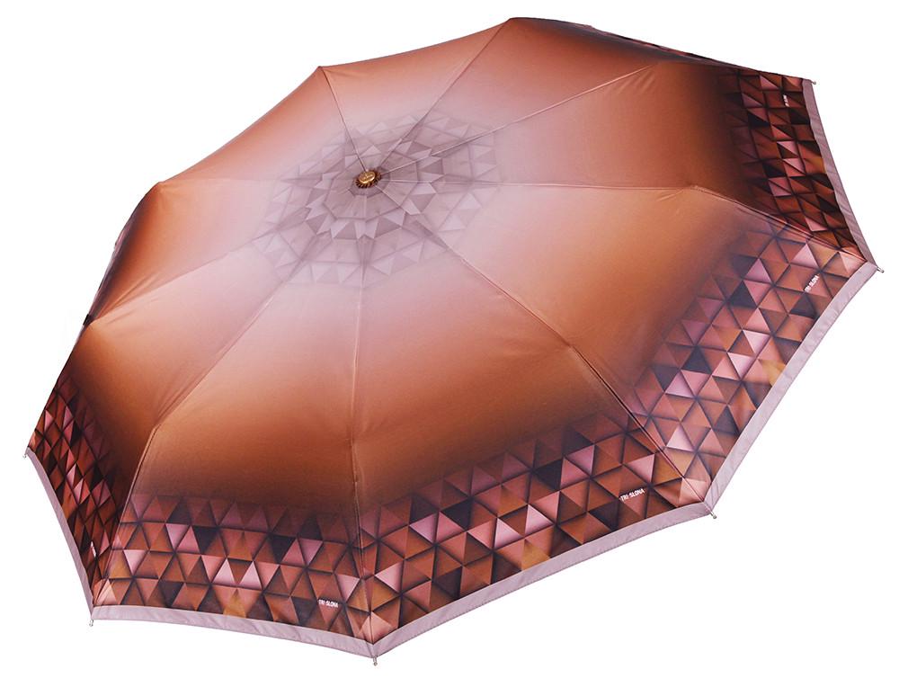 Зонт женский складной Три Слона автомат D 103 мм Brown (3991-8)
