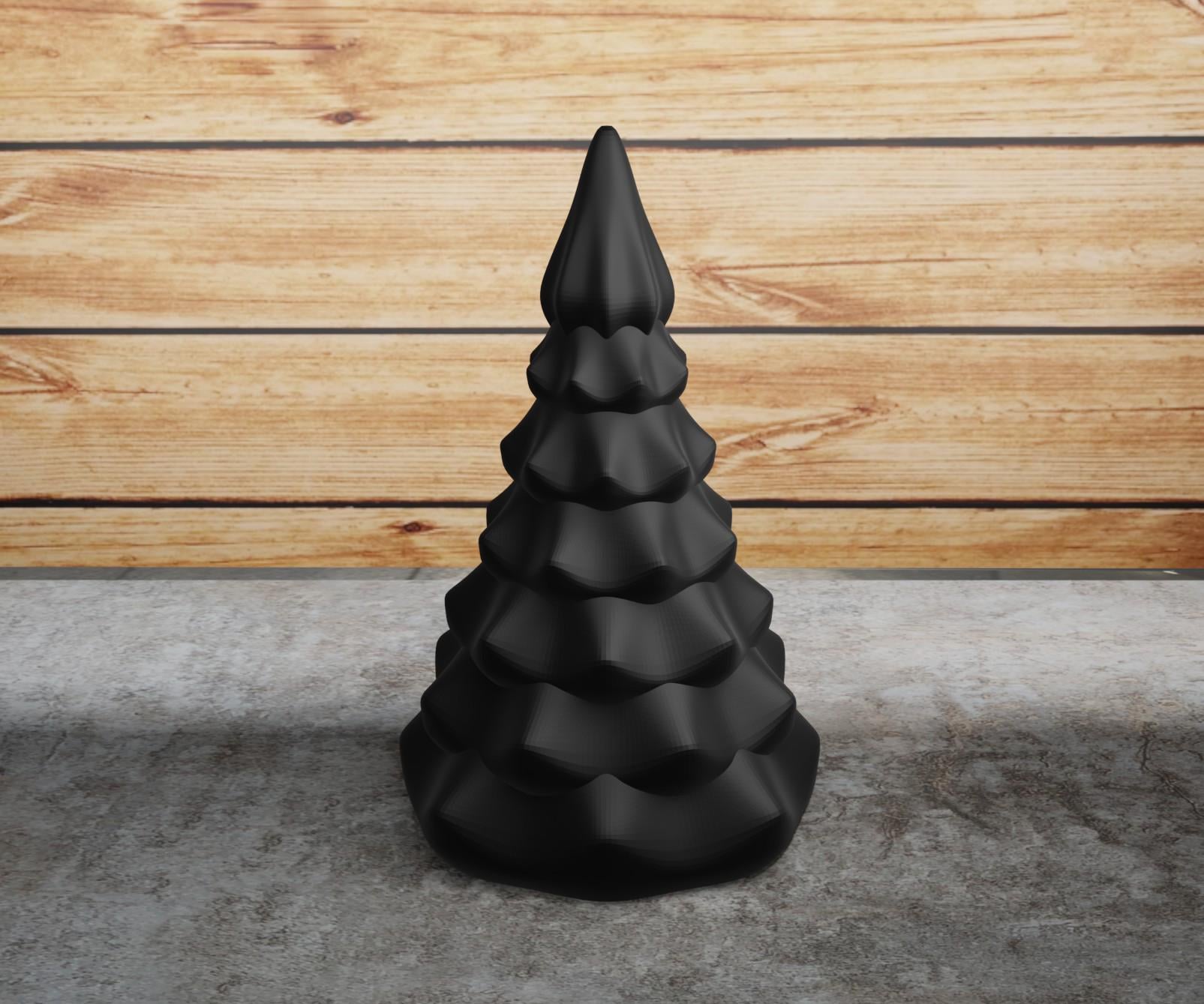 Фигурка елка Волнистая 15x9 см Черный (12010240202)