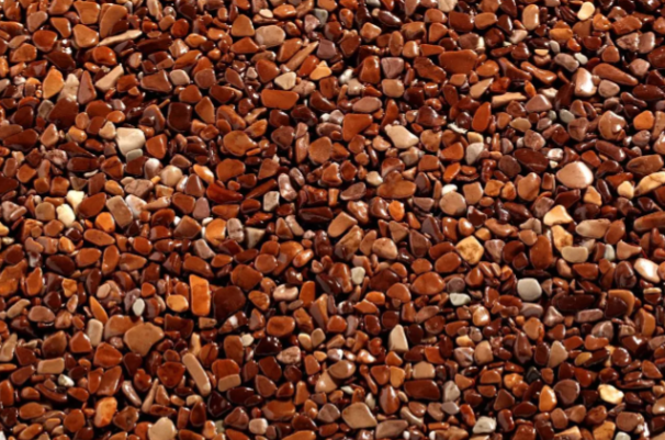 Декоративная штукатурка RАМIX Каменный ковер Крошка Марроне Верона Красный