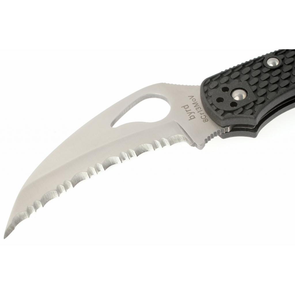 Ніж Spyderco Byrd Hawkbill серейтор (BY22SBK) - фото 2