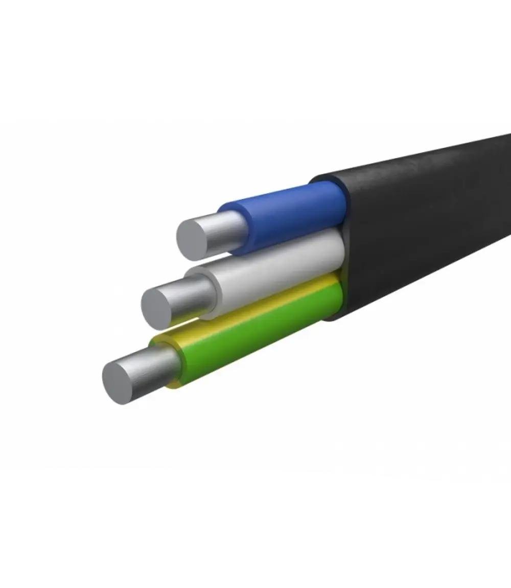Кабель алюмінієвий КПКЗ АВВГ 3х2,5 кв. мм жорсткий трьохжильний-однодротовий (111847-1C)