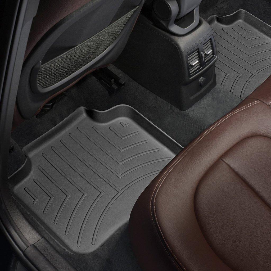 Килимки WeatherTech в салон BMW X1 2015- 2WD з бортиком задні 2 шт. Чорний (447482)