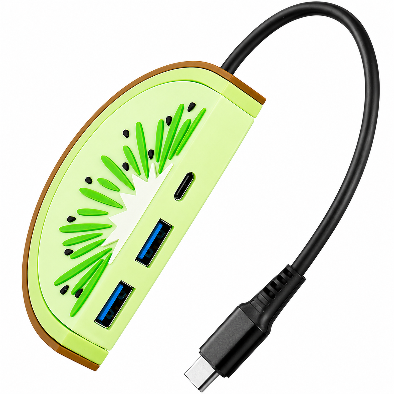 USB-хаб Fruit HUB у вигляді ківі Type-C (1015-275-00) USB-хаб Fruit HUB у вигляді ківі Type-C (1015-275-00)