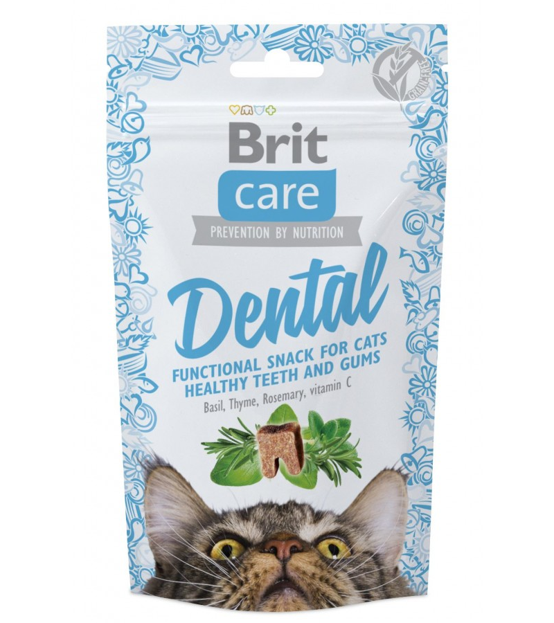 Ласощі для котів Brit Care Dental з індичкою 50 г