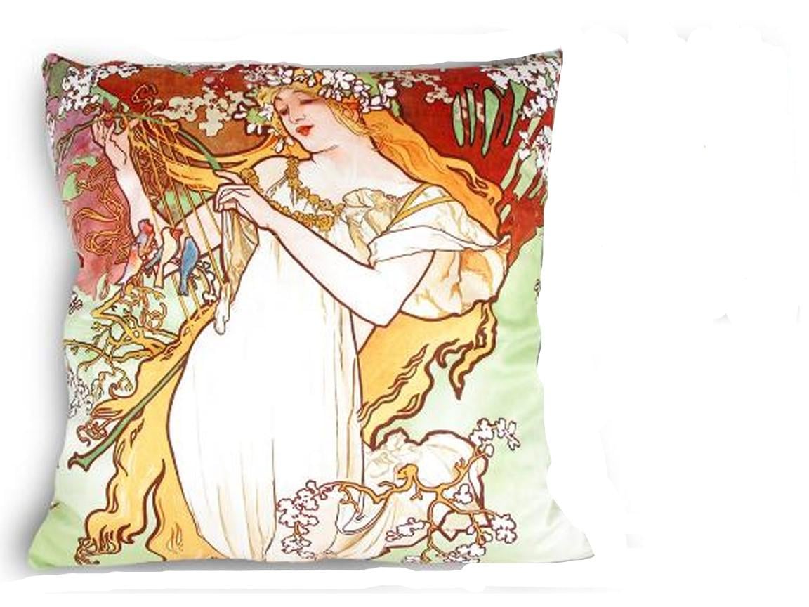 Подушка декоративная Carmani A.Муха Четыре времени года Весна 45х45 см (021-1500) Подушка декоративная Carmani A.Муха Четыре времени года Весна 45х45 см (021-1500)