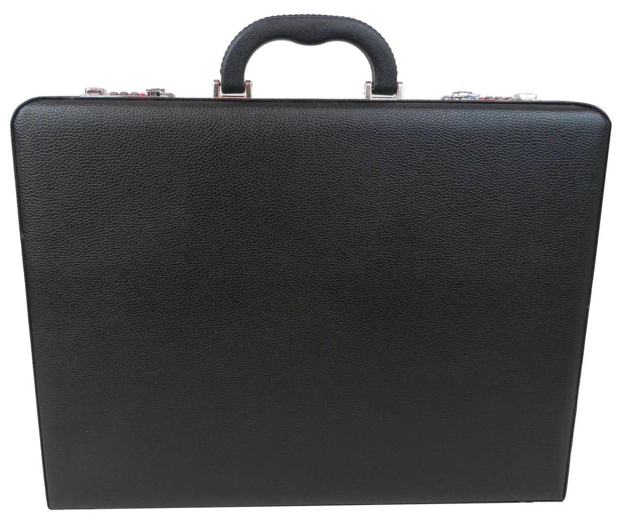 Дипломат чоловічий Portfolio штучна шкіра Чорний (D17602)