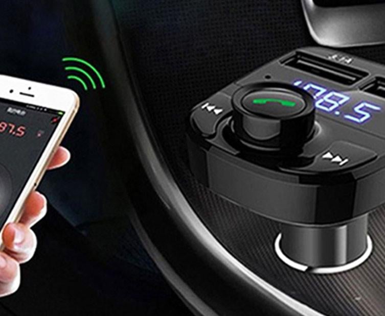 FM-трансмітер автомобільний X8 Bluetooth A2DP/V4.2+EDR MP3 плеєр USB (1973485328) - фото 8 FM-трансмітер автомобільний X8 Bluetooth A2DP/V4.2+EDR MP3 плеєр USB (1973485328) - фото 8