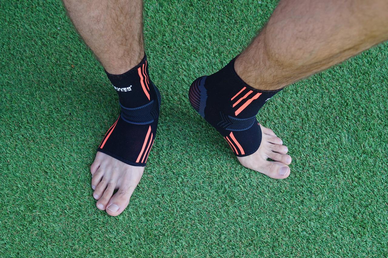 Бандажі на гомілковостоп Power System PS-6022 Ankle Support Evo 2 шт. M Black/Orange (A-012108) - фото 10