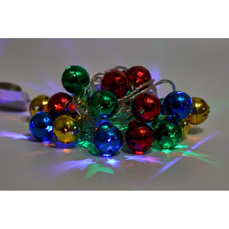 Гирлянда пластиковые шарики 3,6 м 24 лампы LED RGB IP44 (041282)