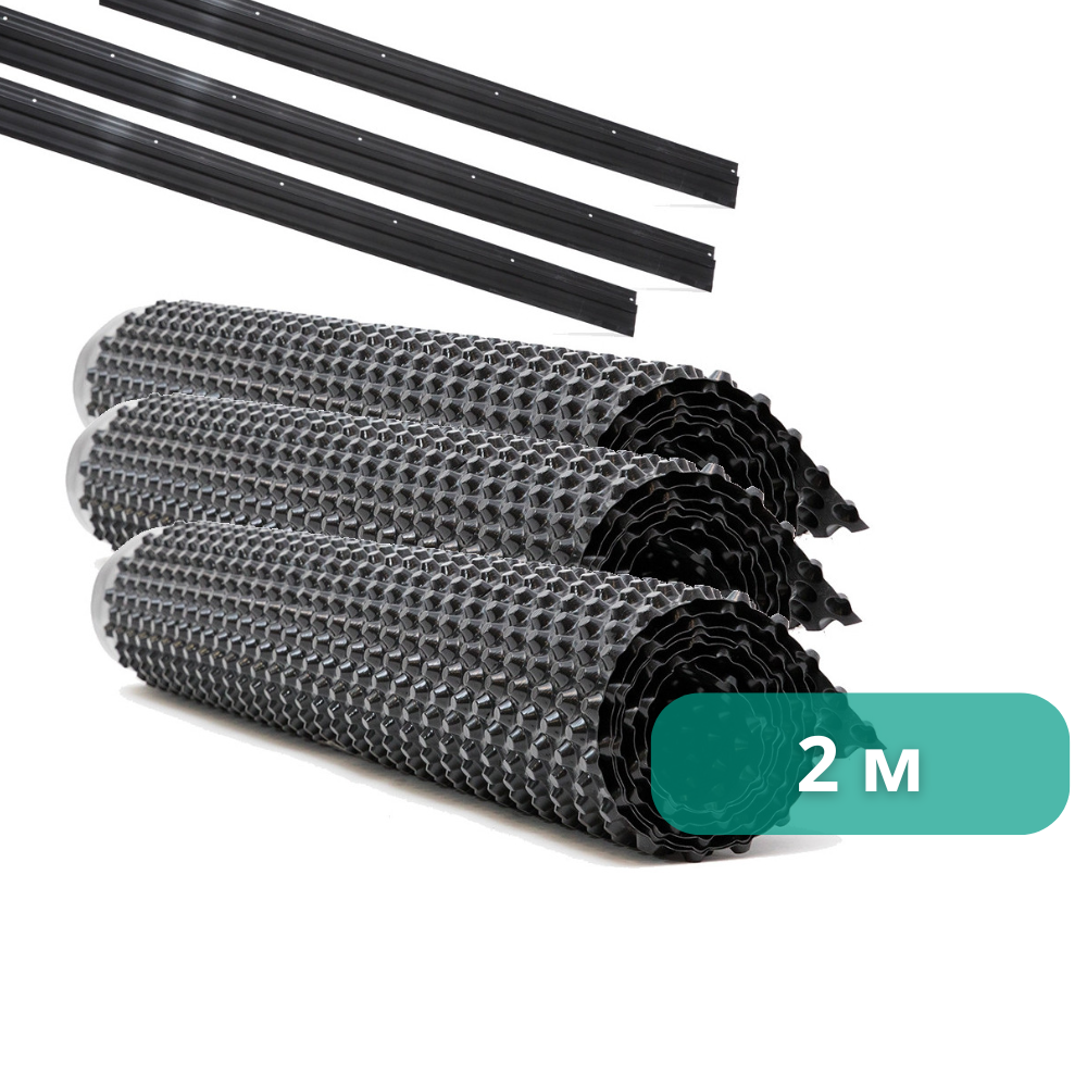 Профиль для крепления дренажной мембраны к фундаменту 2 м (340054) - фото 3