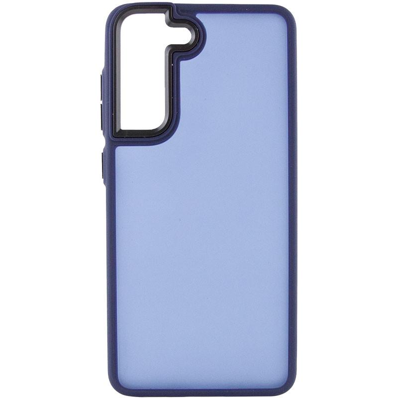 Противоударный чехол TPU+PC Lyon Frosted для Samsung Galaxy S22 Navy Blue - фото 2