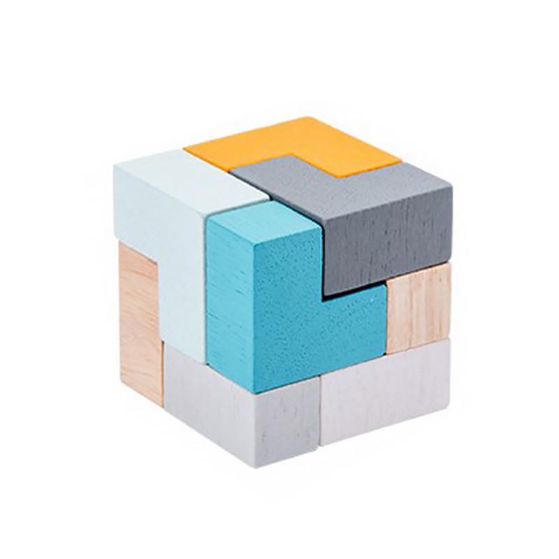 Деревянная развивающая игра Lesko BOX Куб 5128 обучающая для детей Деревянная развивающая игра Lesko BOX Куб 5128 обучающая для детей