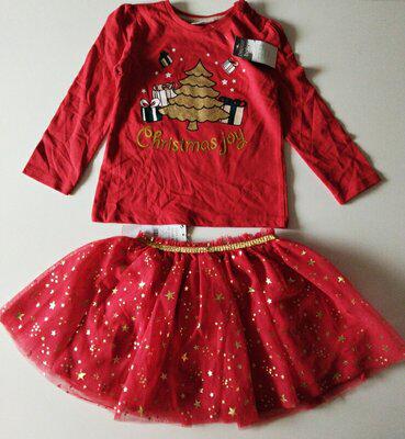 Комплект для дівчинки Pepco з новорічним мотивом 86 см