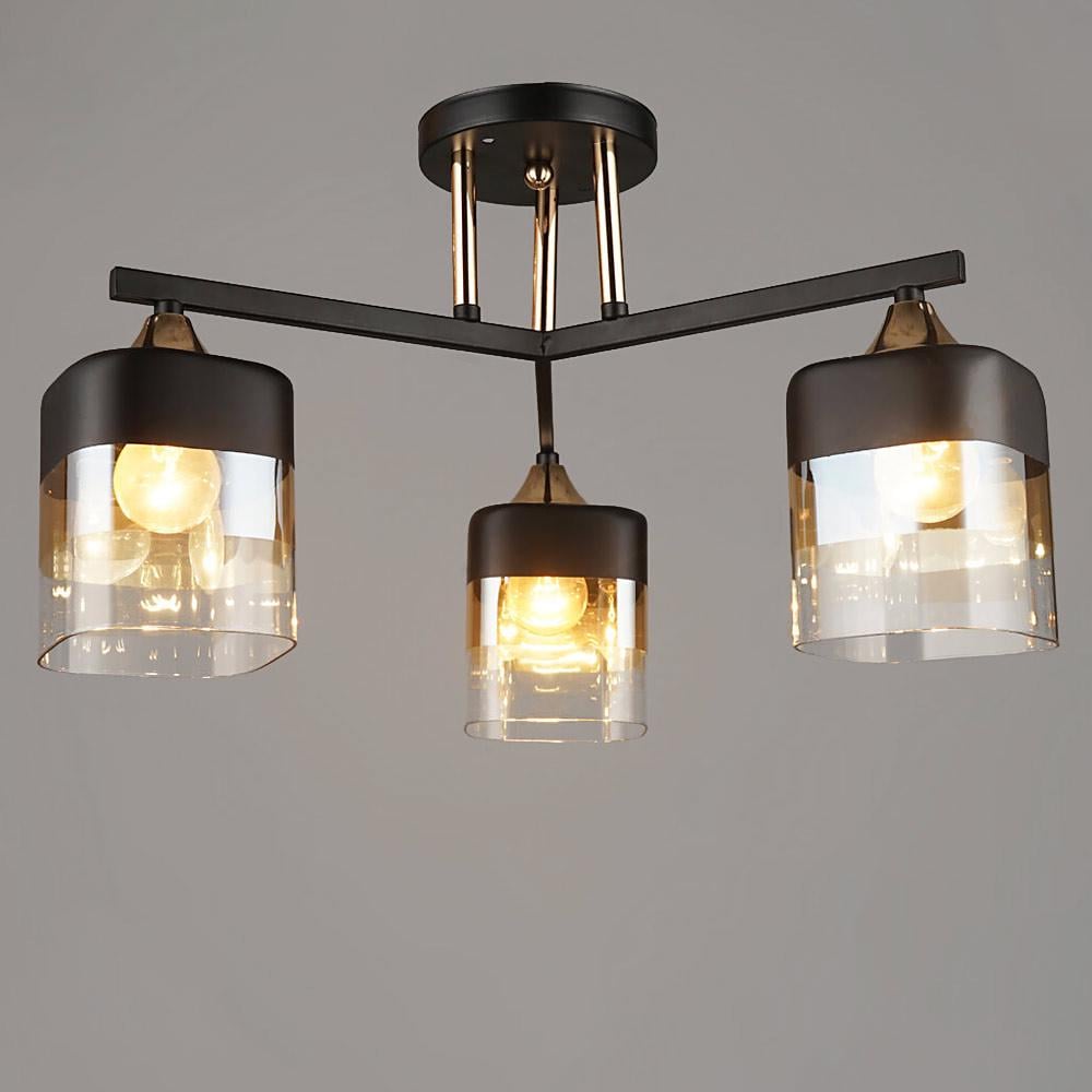 Люстра потолочная декоративная Light House SRS-19290/3 Черный/Золотой