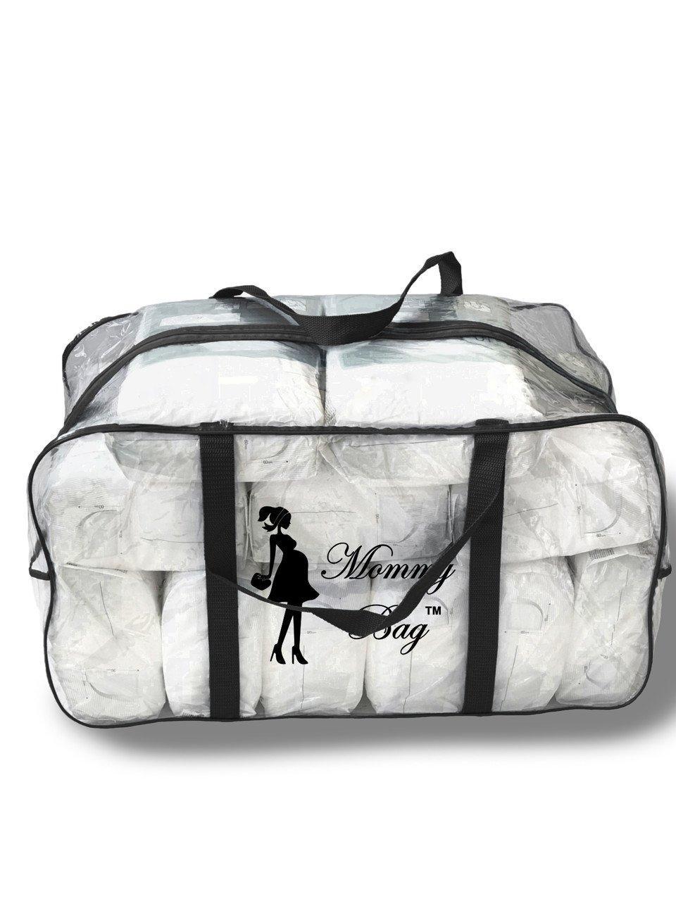 Сумка в роддом XL Черный/Прозрачный (14584527)