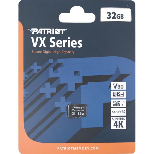 Карта памяти Patriot PSF32GVX31MCH micro SDHC 32 Гб/V30 - фото 2