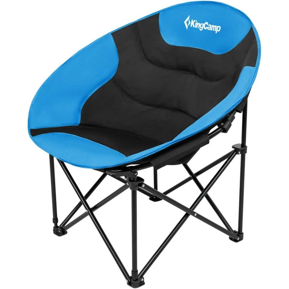 Туристическое кресло раскладное KingCamp Comfort Moon Black/Blue (KC3816_BLACK/ROYALBL) - фото 1 Туристическое кресло раскладное KingCamp Comfort Moon Black/Blue (KC3816_BLACK/ROYALBL) - фото 1