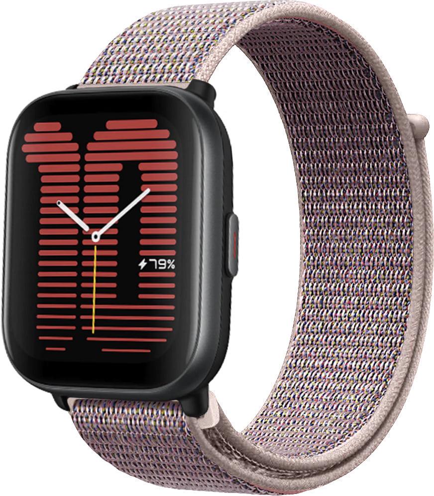 Ремешок нейлоновый Sport Loop для Amazfit Active Grey/Pink (38405-06)