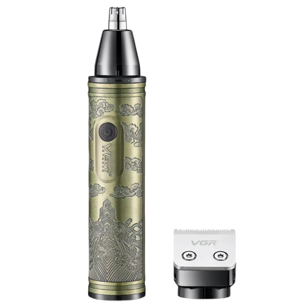 Тример VGR V-618 2в1 2 насадки для носа/шейвер (2301377770)