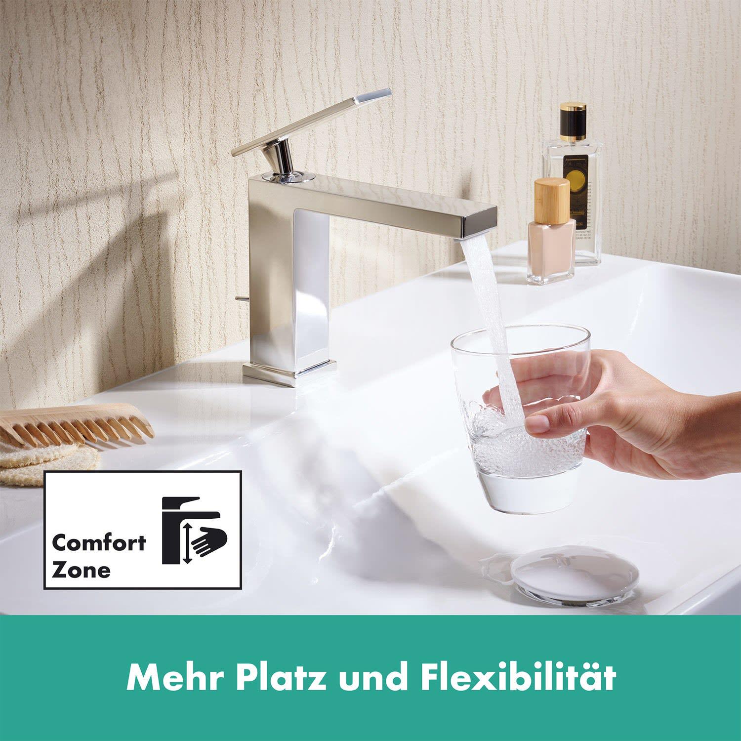 Змішувач для умивальника Hansgrohe Tecturis E EcoSmart+ 73014000 з джойстиком Хром (176391) - фото 6
