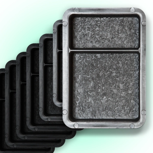 Форми для тротуарної плитки Верес-2007 Брук/Старе місто 1/3 і 2/3 45 мм 100 шт. (1050301100-3253) - фото 1