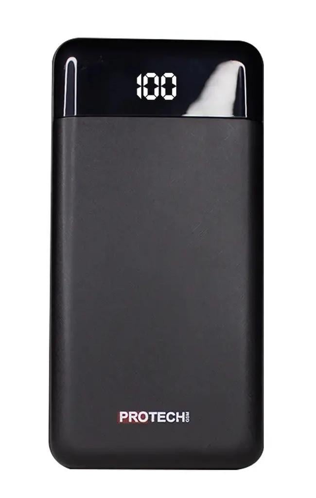 Повербанк ProTech B-06 LCD LED фонарик 30000 mAh Black (3_02405)