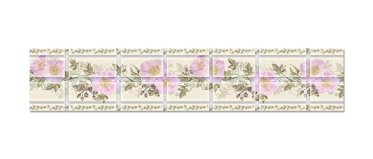 Наклейка виниловая 3D Zatarga Крупная Плитка/Мальвы 600х3000 мм (1274514090)