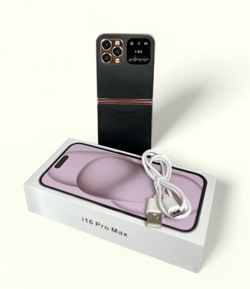 Кнопочный телефон складной мобильный SERVO Foldable Phone I16 Max 4SIM Black - фото 5 Кнопочный телефон складной мобильный SERVO Foldable Phone I16 Max 4SIM Black - фото 5