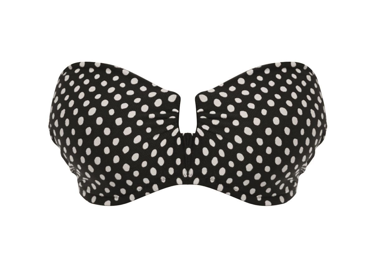 Купальний топ Fantasie Santa Monica 6723 38DD Black&White (889501019151)