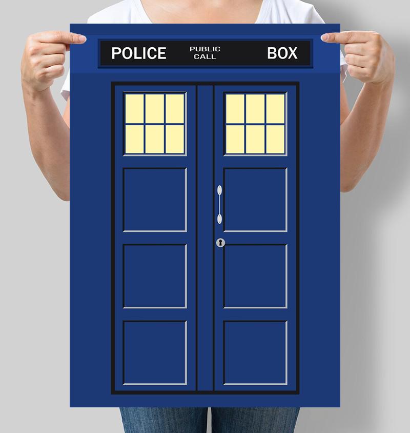 Постер TARDIS Doctor Who Тардис Доктор Кто 30x42 см A3 без рамки (DZ022_A3)