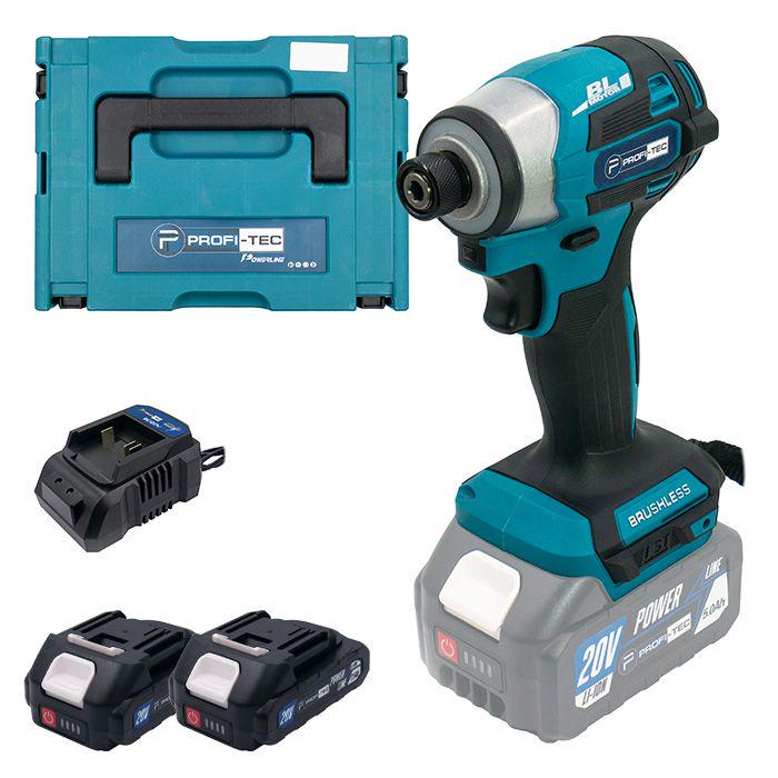 Гайковерт аккумуляторный импульсный PROFI-TEC PID1820BL 20V (007048)
