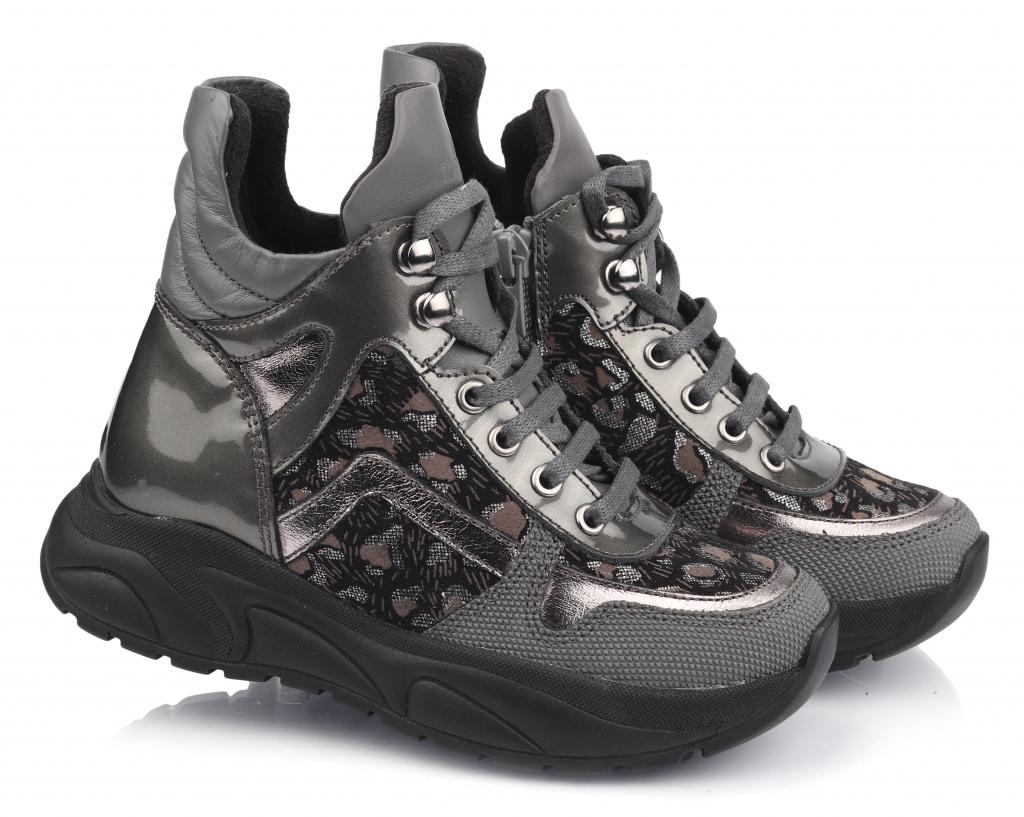 Черевики осінні Topitop для дівчаток 2782 р. 34 Сіро-сріблястий